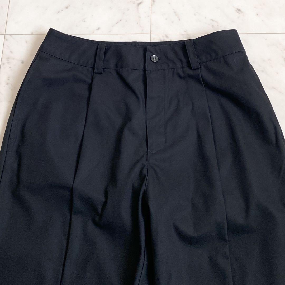 美品✨NOT CONVENTIONAL 裾スリットワイドパンツ　ブラック