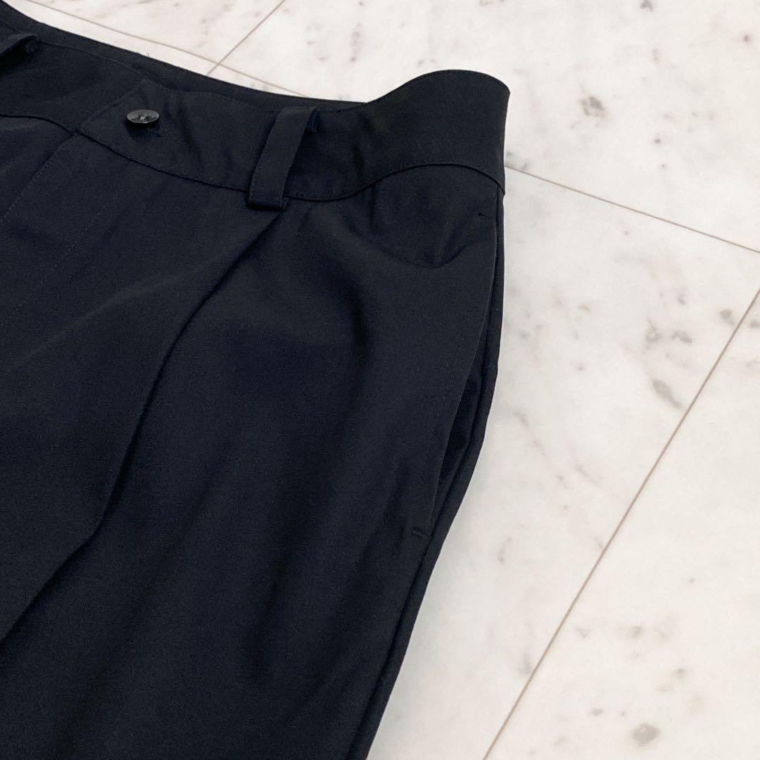 美品✨NOT CONVENTIONAL 裾スリットワイドパンツ　ブラック