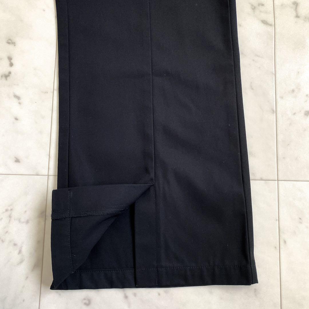 美品✨NOT CONVENTIONAL 裾スリットワイドパンツ　ブラック