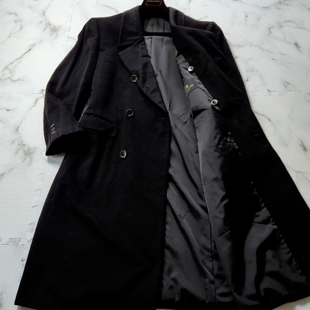 神の繊維 XL相当 LANVIN チェスターコート カシミヤ ビキューナ マキシXL LL LANVIN