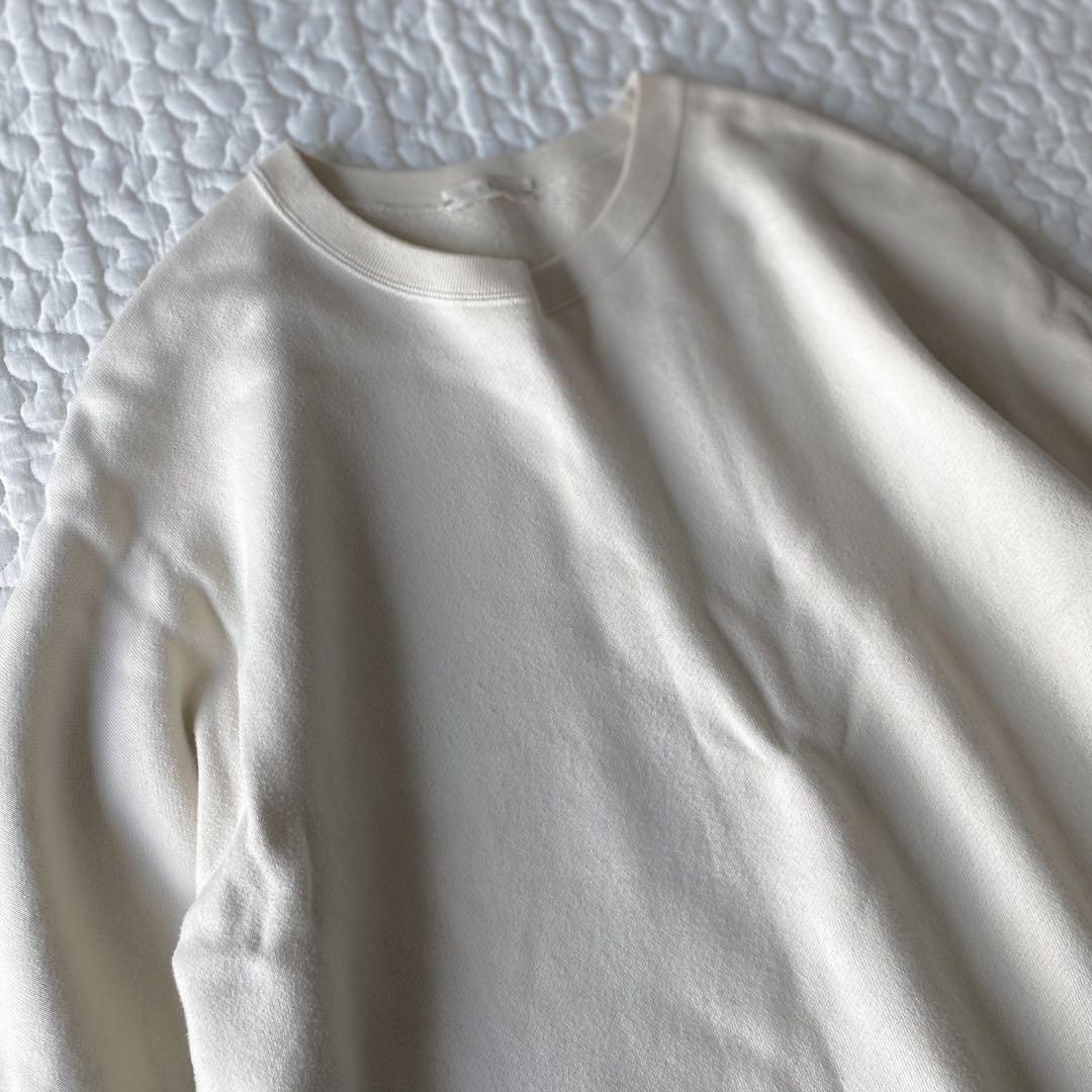 専用★ HAU tops comfort 6分袖スウェット　アイボリー