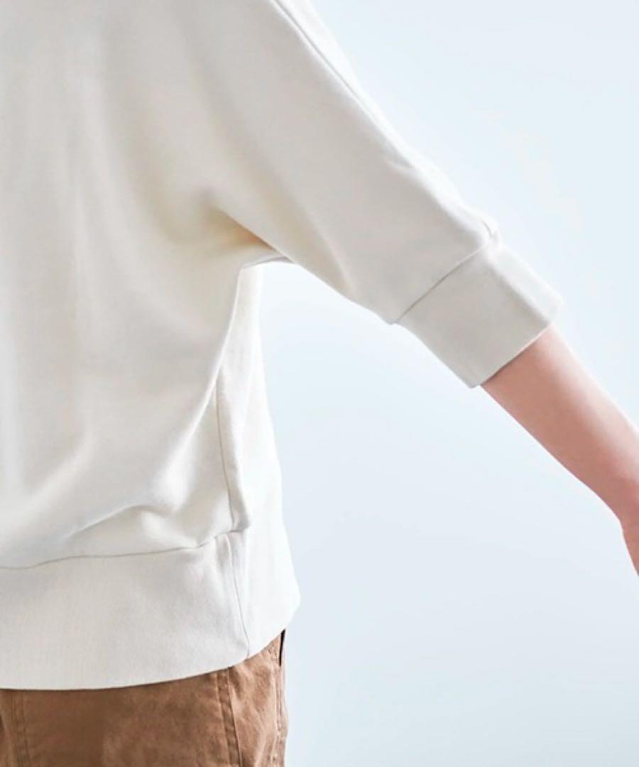 専用★ HAU tops comfort 6分袖スウェット　アイボリー