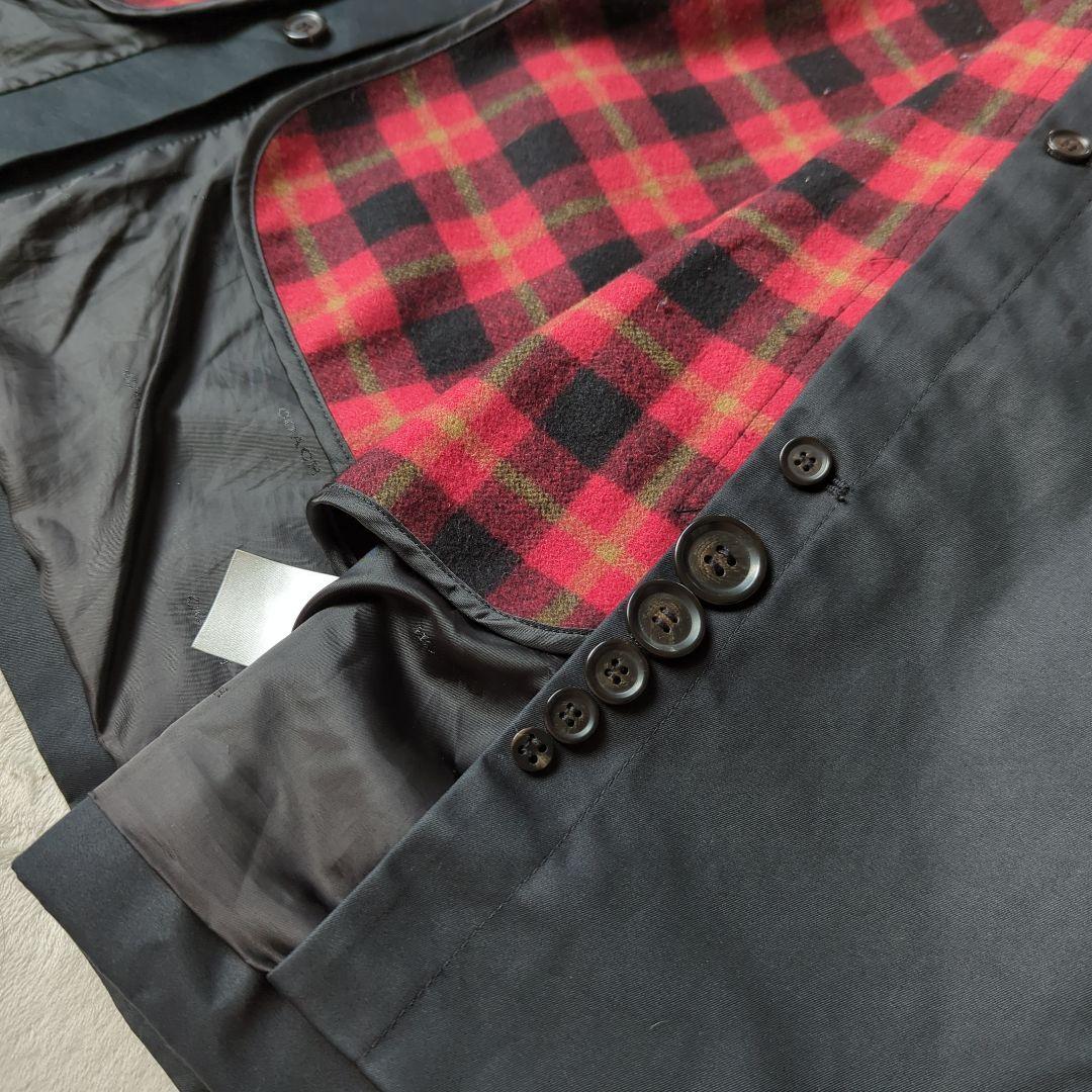 COACH コーチ トレンチコート  コットン ライナー M ブラック チェック