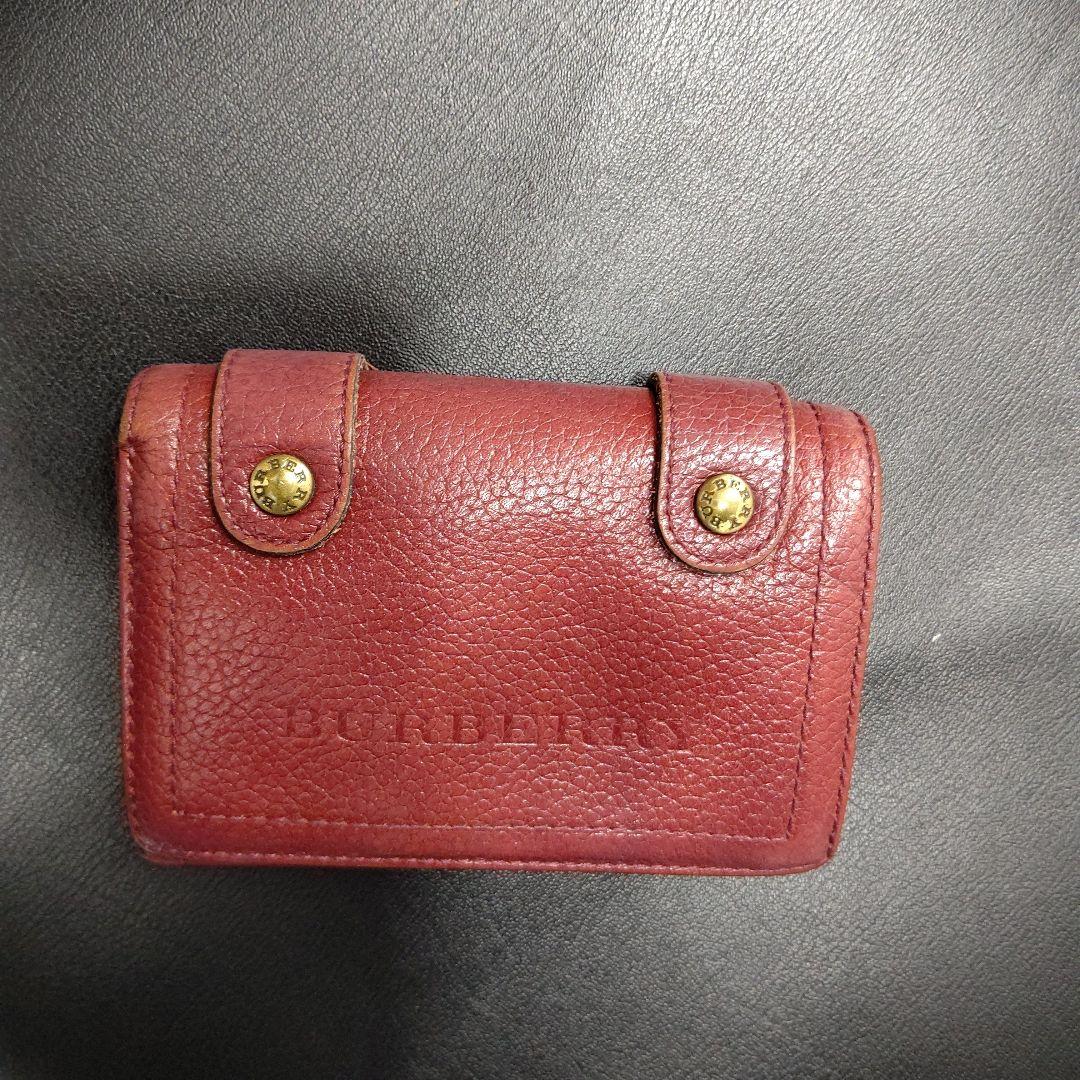 BURBERRY 二つ折り財布 ボルドー