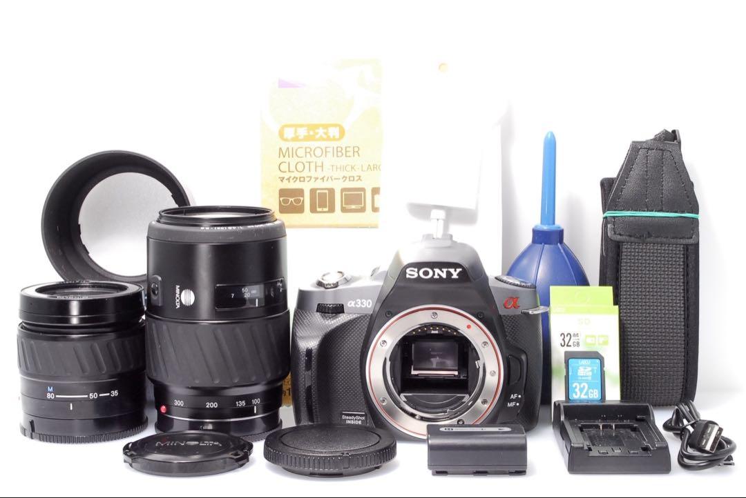 ✨感動を逃さない✨SONY a330✨超望遠ダブルレンズ✨ソニー✨初心者モデル