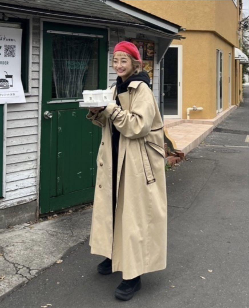 AMAIL トレンチコート Bulky piping trenchcoat