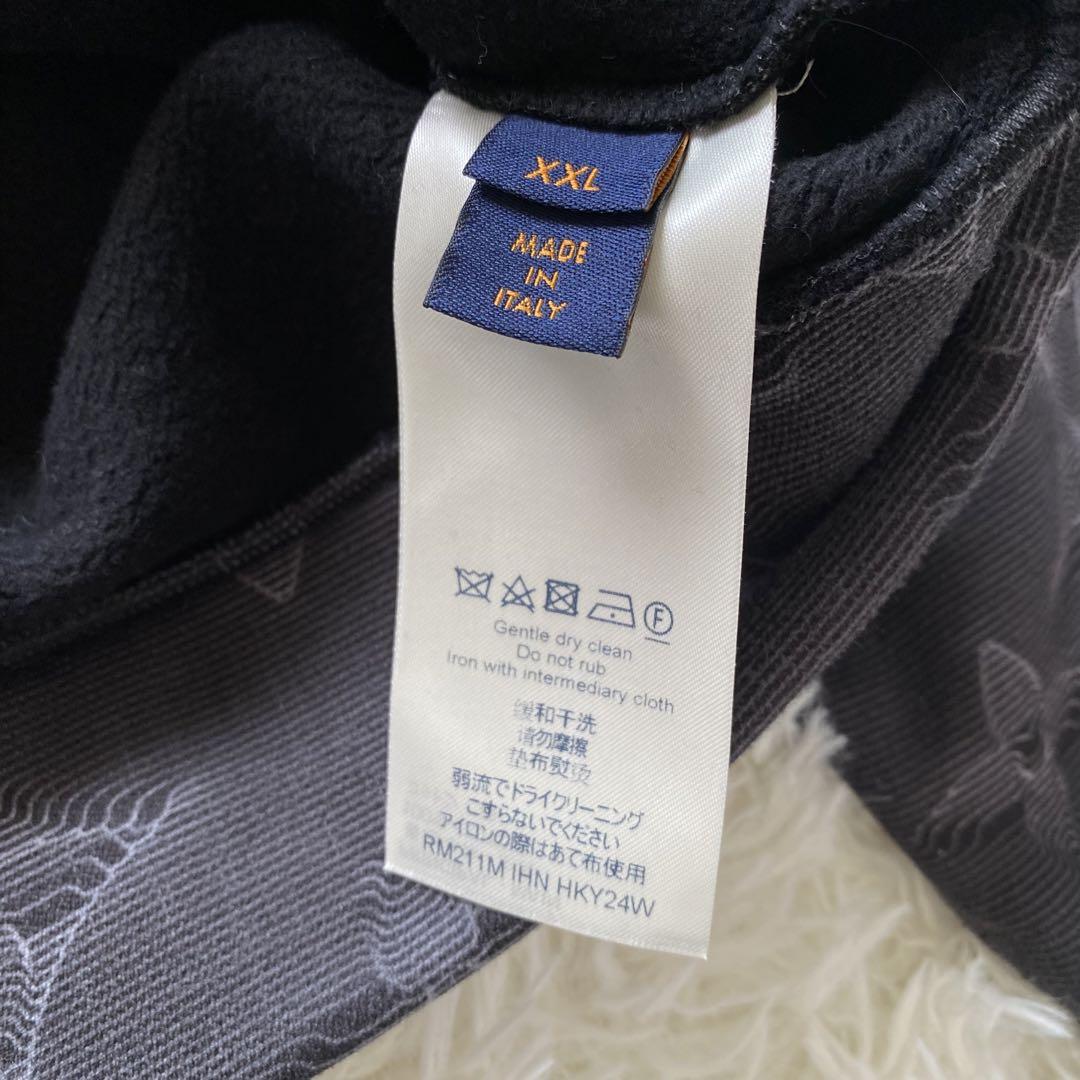 ルイヴィトン パーカー モノグラム フード 裏起毛 XXL 立体ロゴ