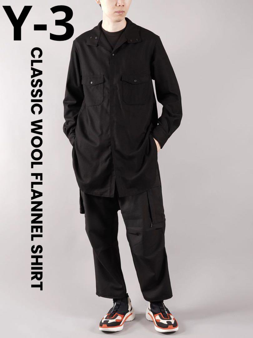 美品★Y-3 M CLASSIC WOOL FLANNEL SHIRT