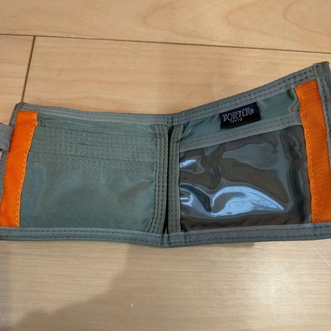 【極美品】 PORTER ポーター 二つ折り財布 タンカー セージグリーン 財布