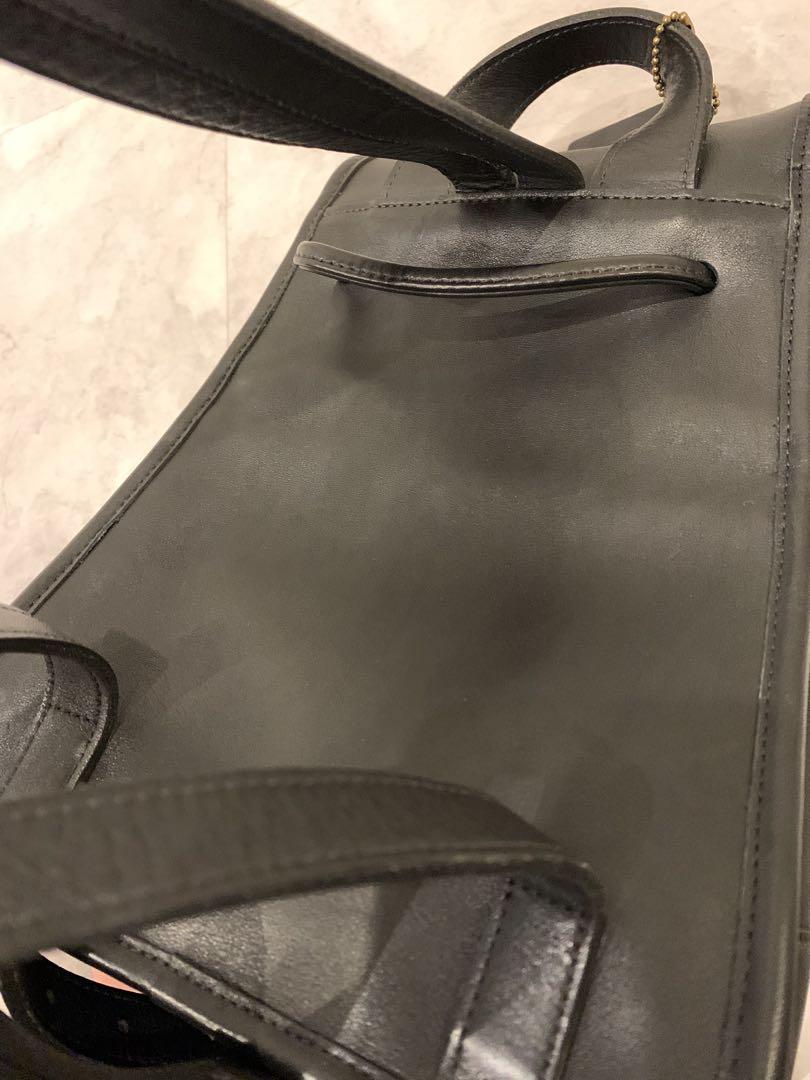コーチレザーリュックcoachブラックオールドコーチ