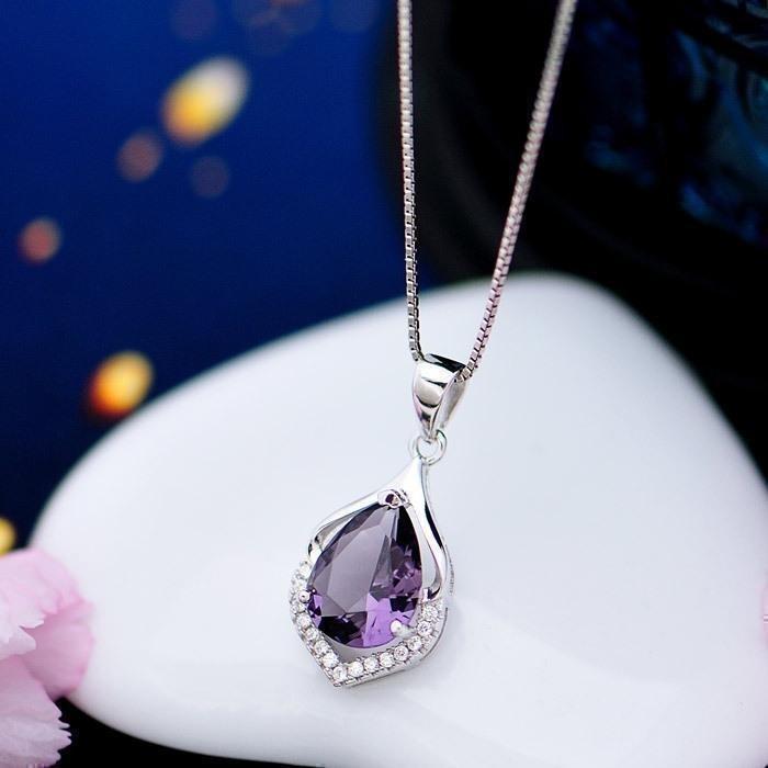 ♡大特価♡新品未使用♡高級品アメジスト♡ペンダントトップ♡シルバー♡キラキラ♡ ネックレス アメジスト 大粒 シルバー レディース ペンダント