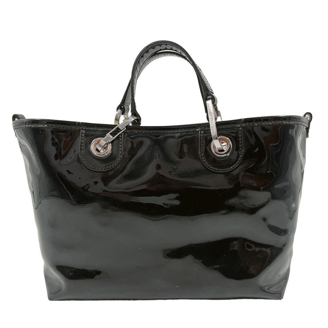 EMPORIO ARMANI ハンドバッグ　トートバッグ ナイロン　黒　ブラック