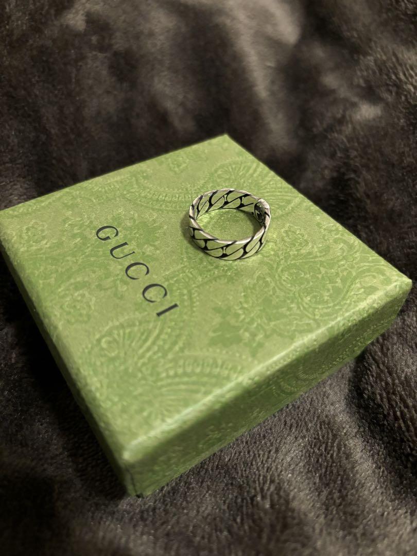 極美品‼️GUCCI 指輪　インターロッキングワイドリング　20号 美品 GUCCI 指輪 インターロッキングリング 20号