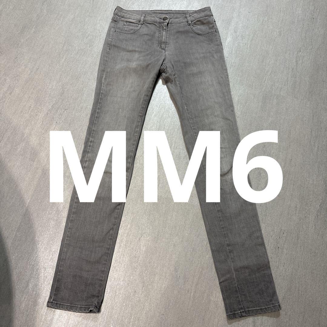MM6 スキニーデニム 42 グレー 美品 - メルカリ