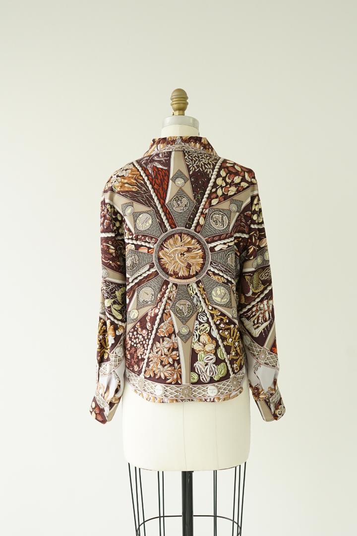 HERMES エルメス マルジェラ期 シルク シャツ