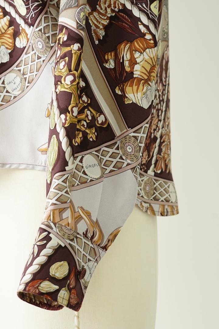 HERMES エルメス マルジェラ期 シルク シャツ