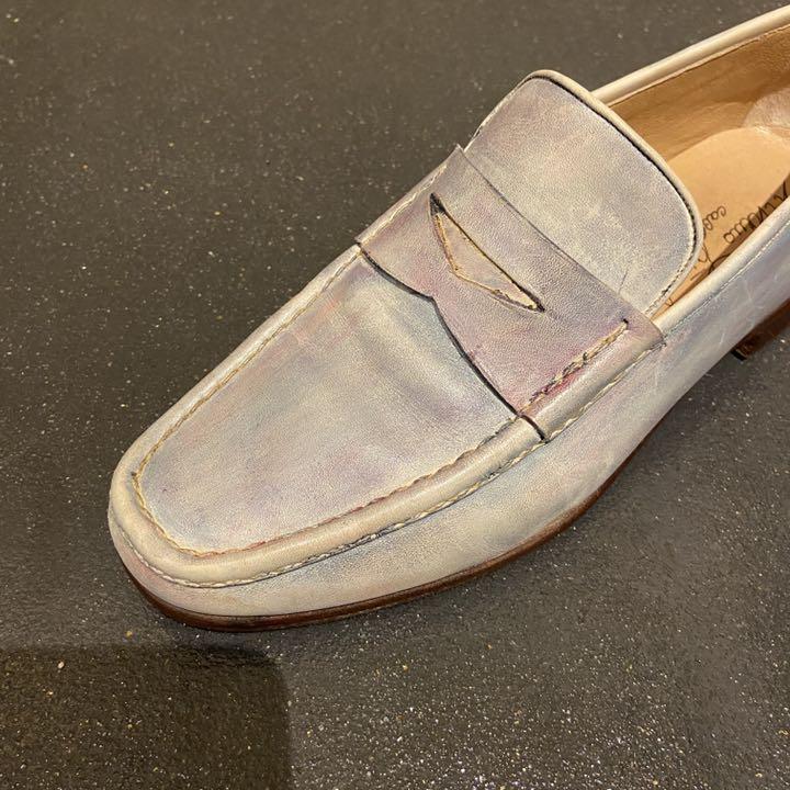 シルバノラタンジ　カーフローファー