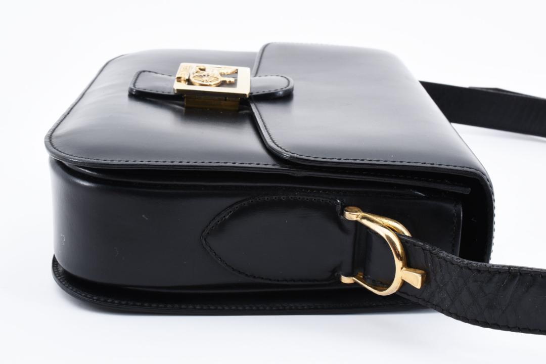 【極美品】CELINE セリーヌ 金馬 ショルダーバックトリオンフ レザー