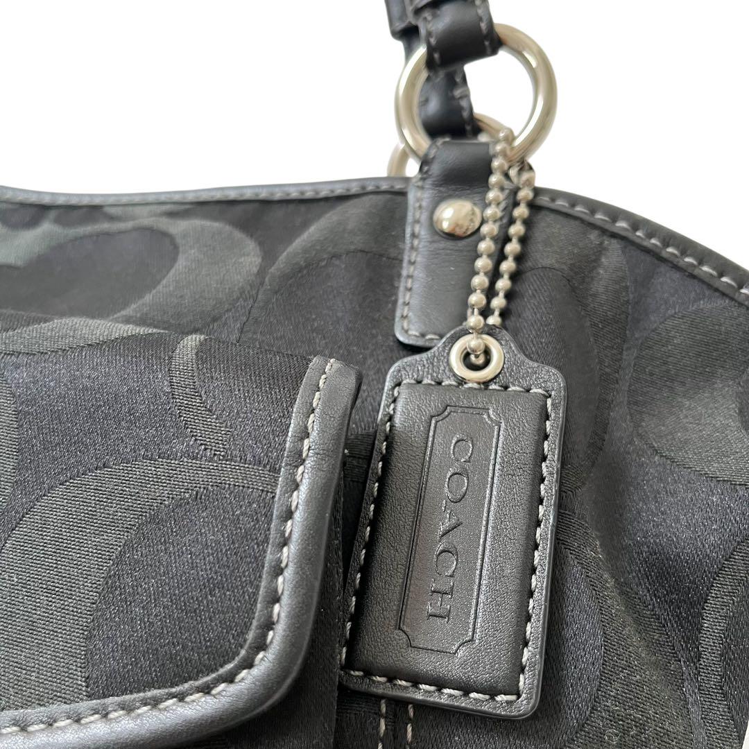 良品】コーチ 2way ショルダーバッグ トート シグネチャー