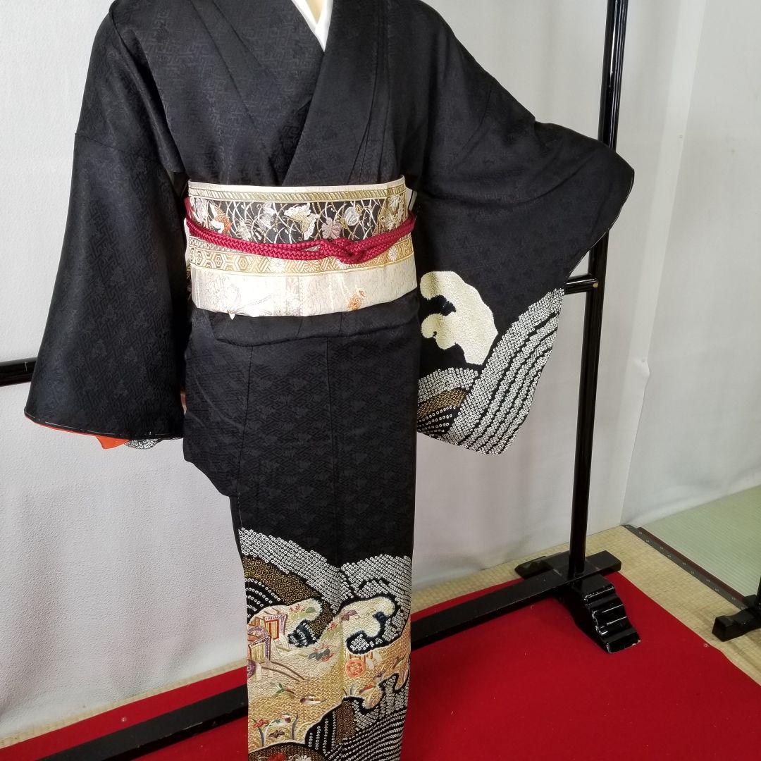50%割引2021人気新作 Ht138 躾付き未使用 附け下げ 着物 絞り 刺繍 本
