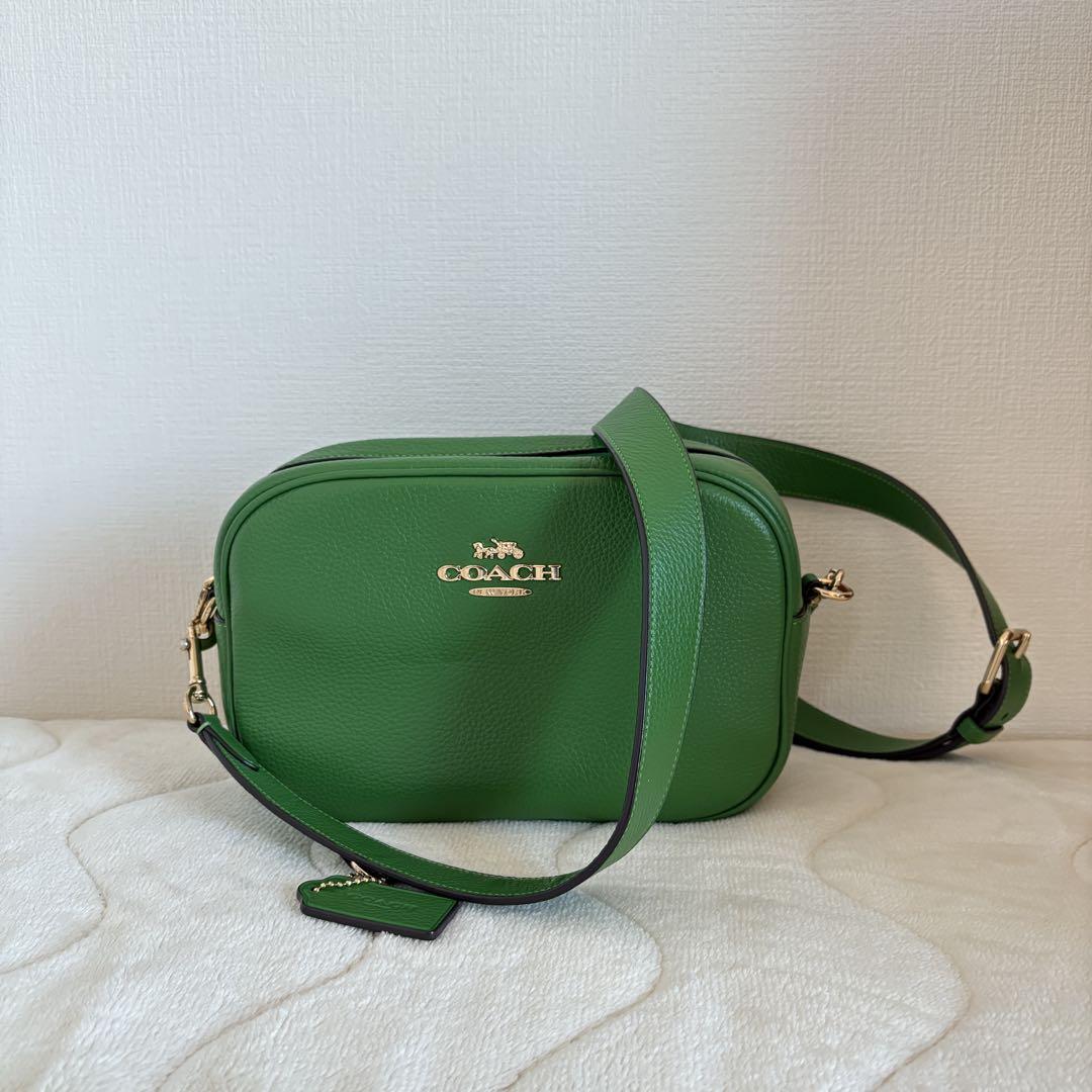 COACH コーチ ショルダーバッグ ジェイミー カメラバッグ グリーン