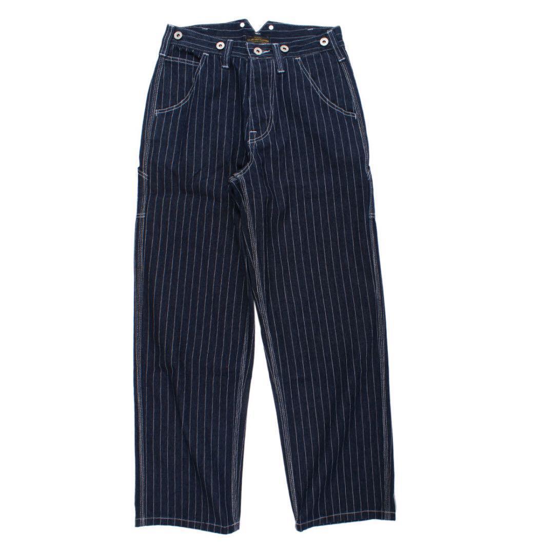 S サイズ　ウォバッシュ　パンツ　デニム アメカジ　ストライプ　ヒッコリー　2 S サイズ ウォバッシュ パンツ デニム アメカジ ストライプ