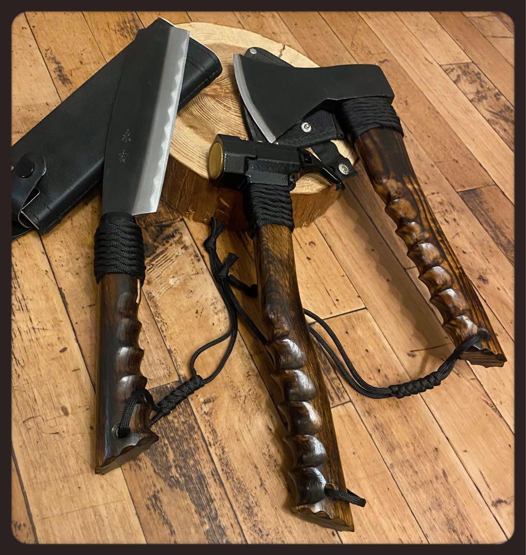 Koba 様オーダー予約　斧【我儘の極み】薪割り　ビンテージ風　リメイク