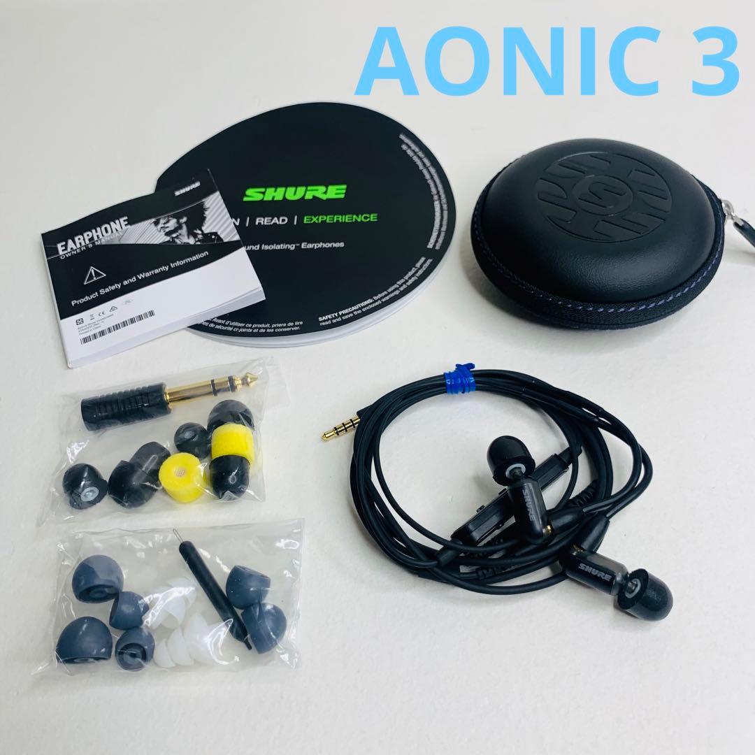 激安通販 SHURE AONIC3 遮音 シュア SE31BABKUNI-A イヤフォン - www