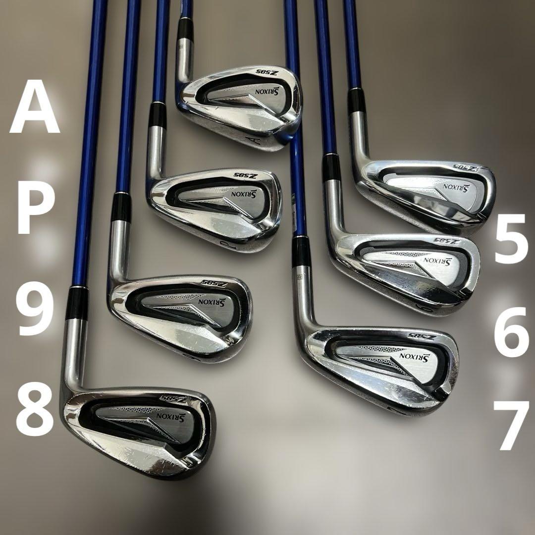 SRIXON Z585 5I〜AWアイアン7本セット ZXi ZXi5 ブラッククロム アイアン6本set(5I-PW)[5P]スリクソン