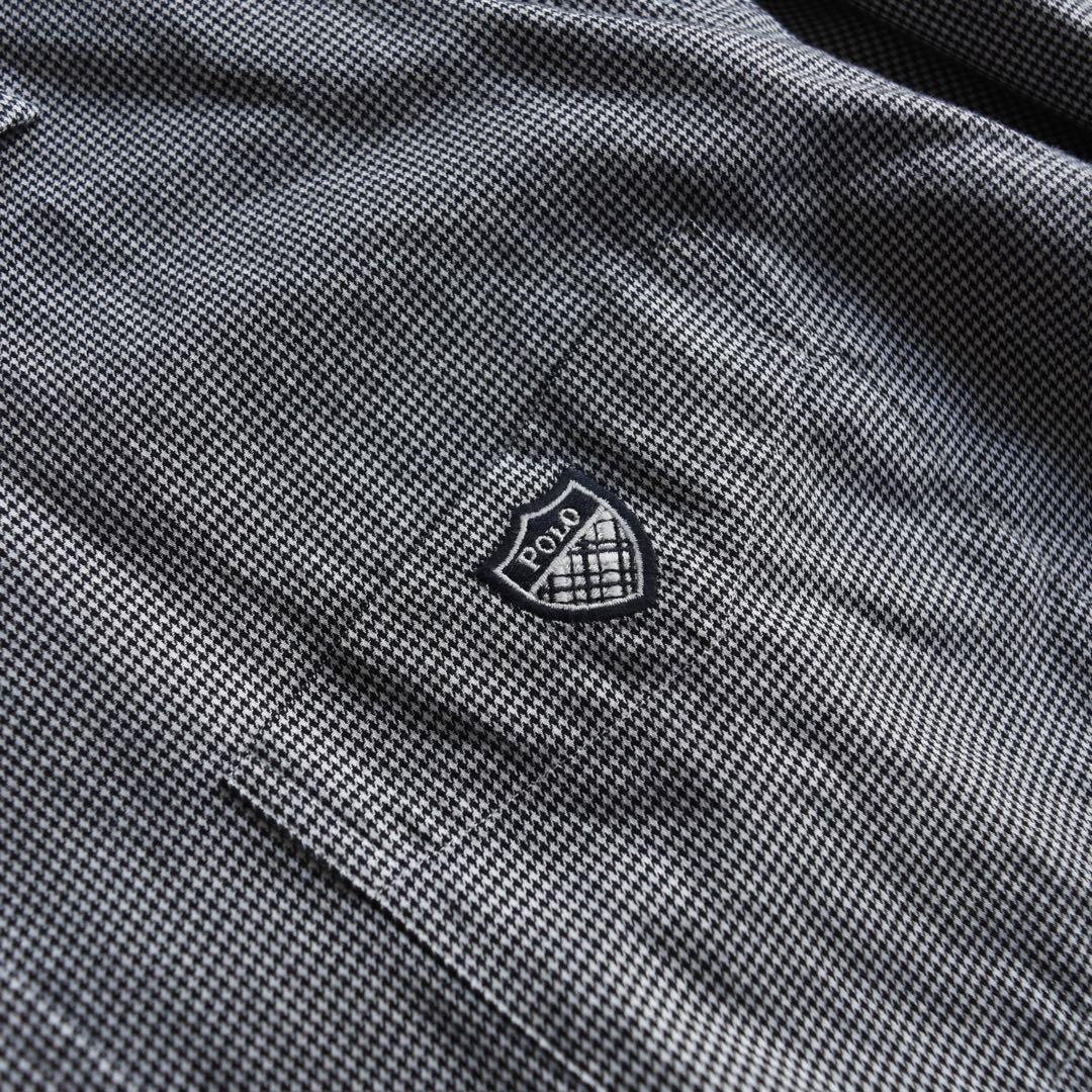 90s POLO GOLF ポロゴルフ ラルフ LOFTING 千鳥柄長袖シャツ