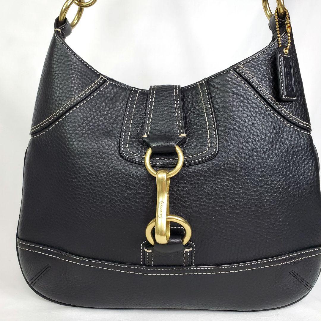 COACH ボーボー ワンショルダーバッグ 黒 レザー 肩がけ F10209