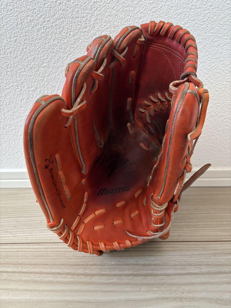 Mizuno 硬式グローブ オレンジ 左投げ用
