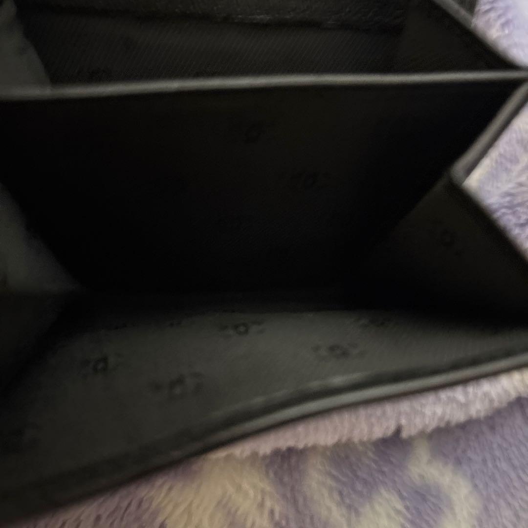 CHANEL ブラック 三つ折り財布 認証カード付き