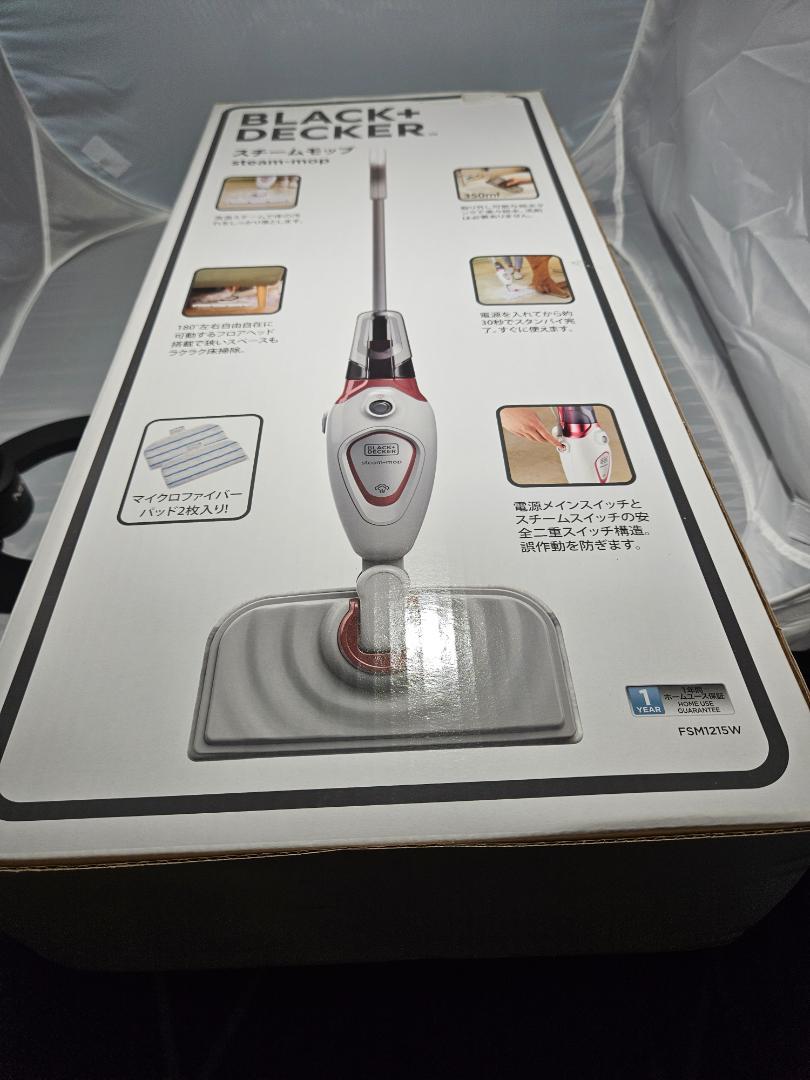 BLACK & DECKER FSM1215W‑JP スチームモップ - メルカリ