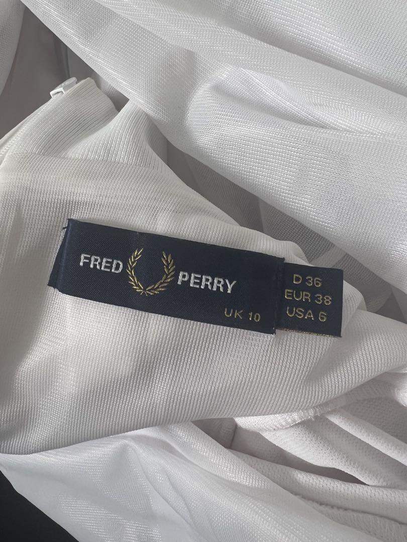 FRED PERRY 長袖シャツ ホワイト UK 10