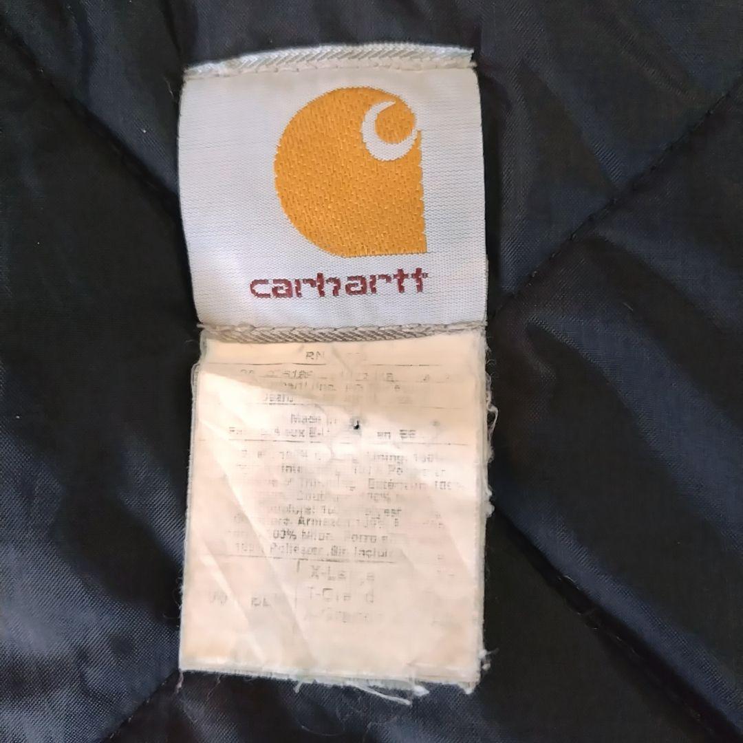 Carhartt ダックベスト BLACK size XL アメリカ製 ワッペン