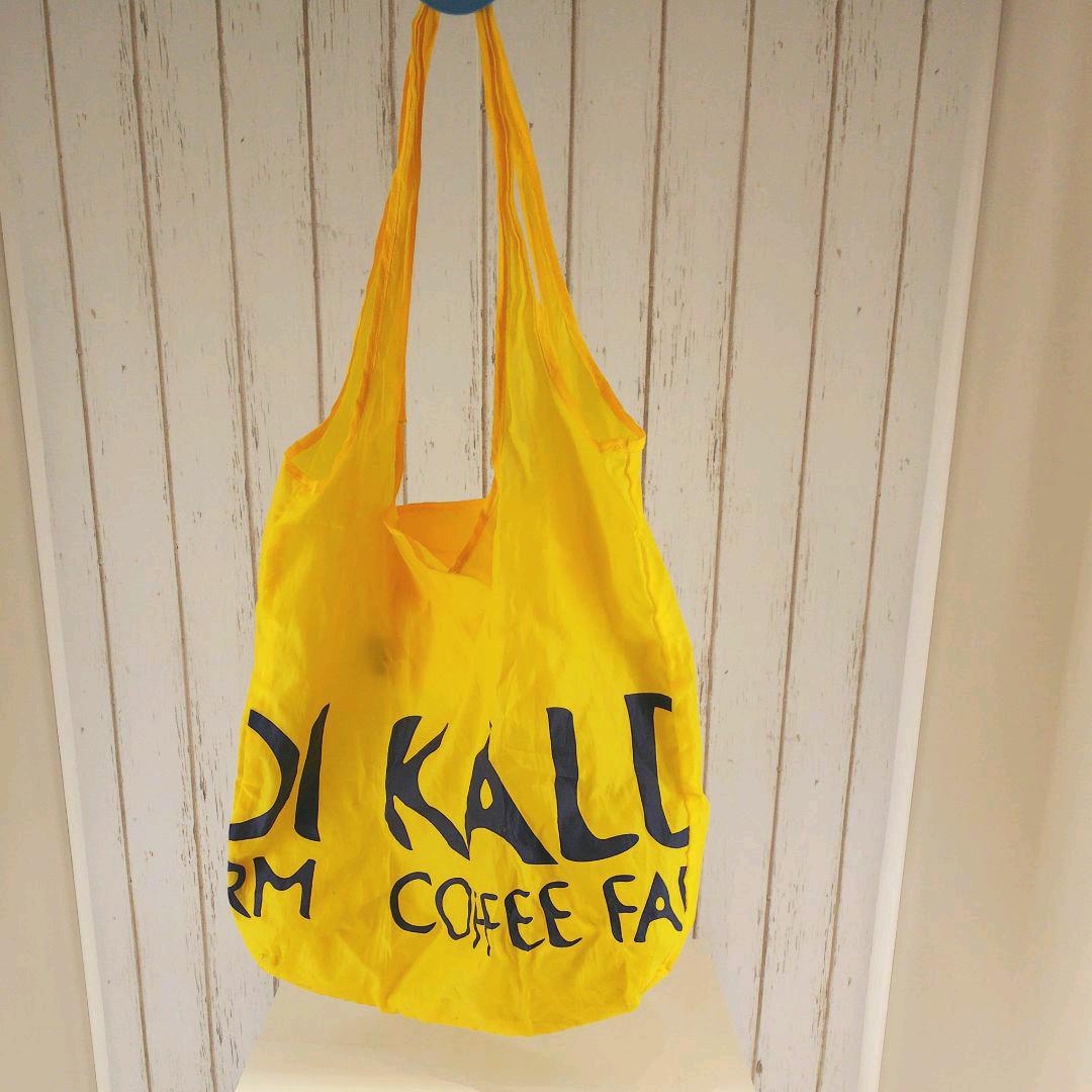 即購入 KALDI エコバック イエロー 黄色 中古品