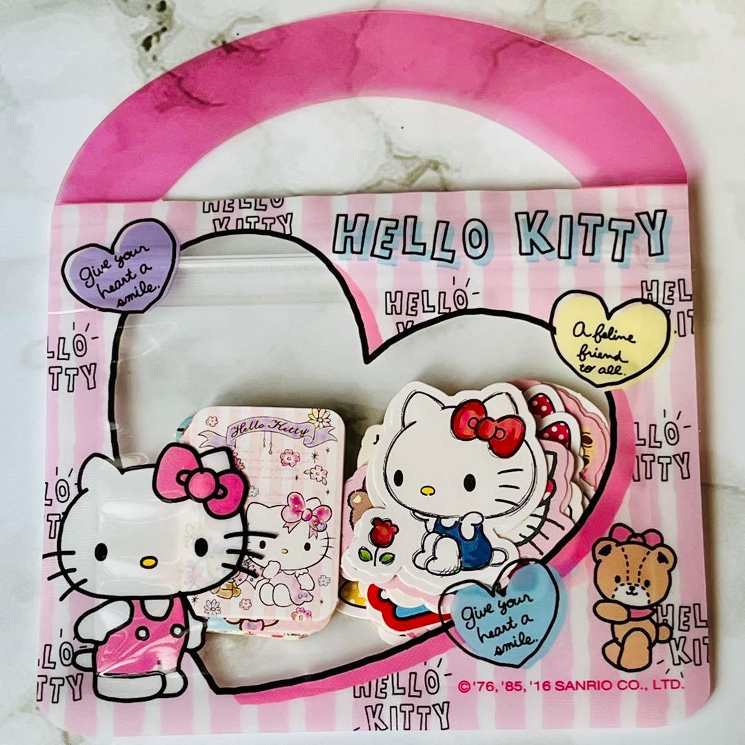 ハローキティ＊ステッカーセット＊フレークシール 新品 ハローキティ ステッカーセット 36枚 フレークシール