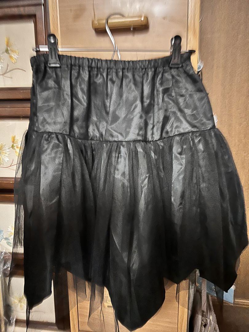 アルゴンキン スカート ミリタリー パニエスカート 黒チュール