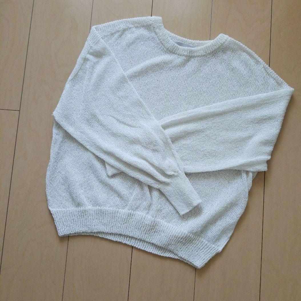 セール】和紙ホールガーメントクルーネックニット（ニット