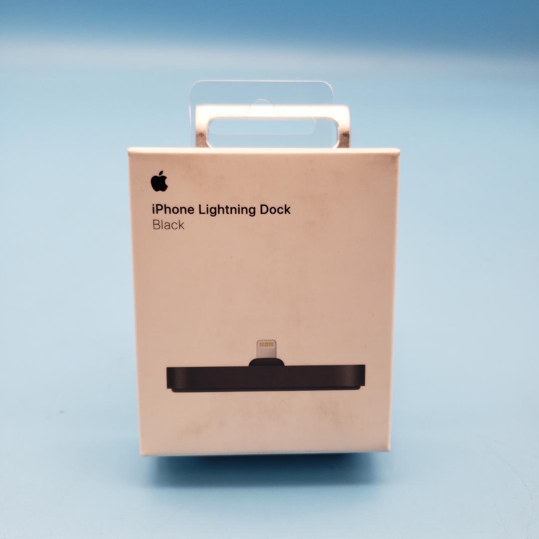 開梱 設置?無料 】 新品・純正 iPhone Lightning Dockスタンド 黒と