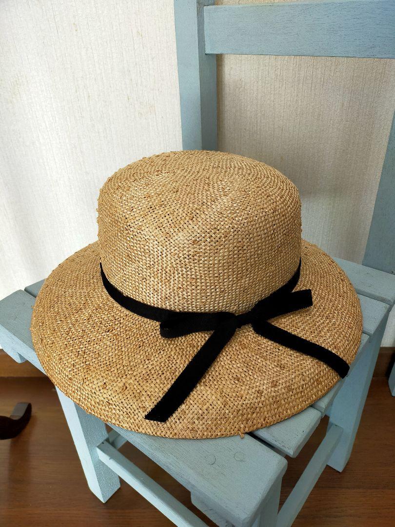 新品　石田製帽　帽子　リボン付き　日本製