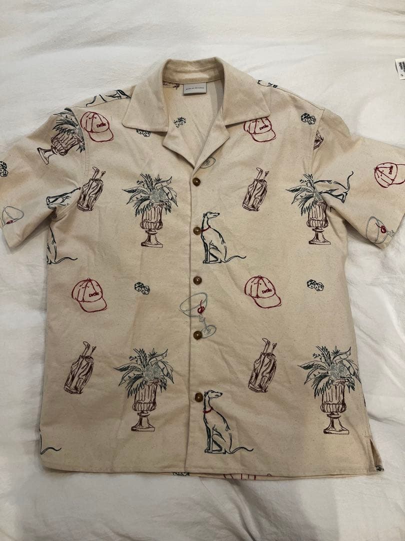 ドロールドムッシュ 総刺繍シャツ ドロールドムッシュ 総刺繍シャツ