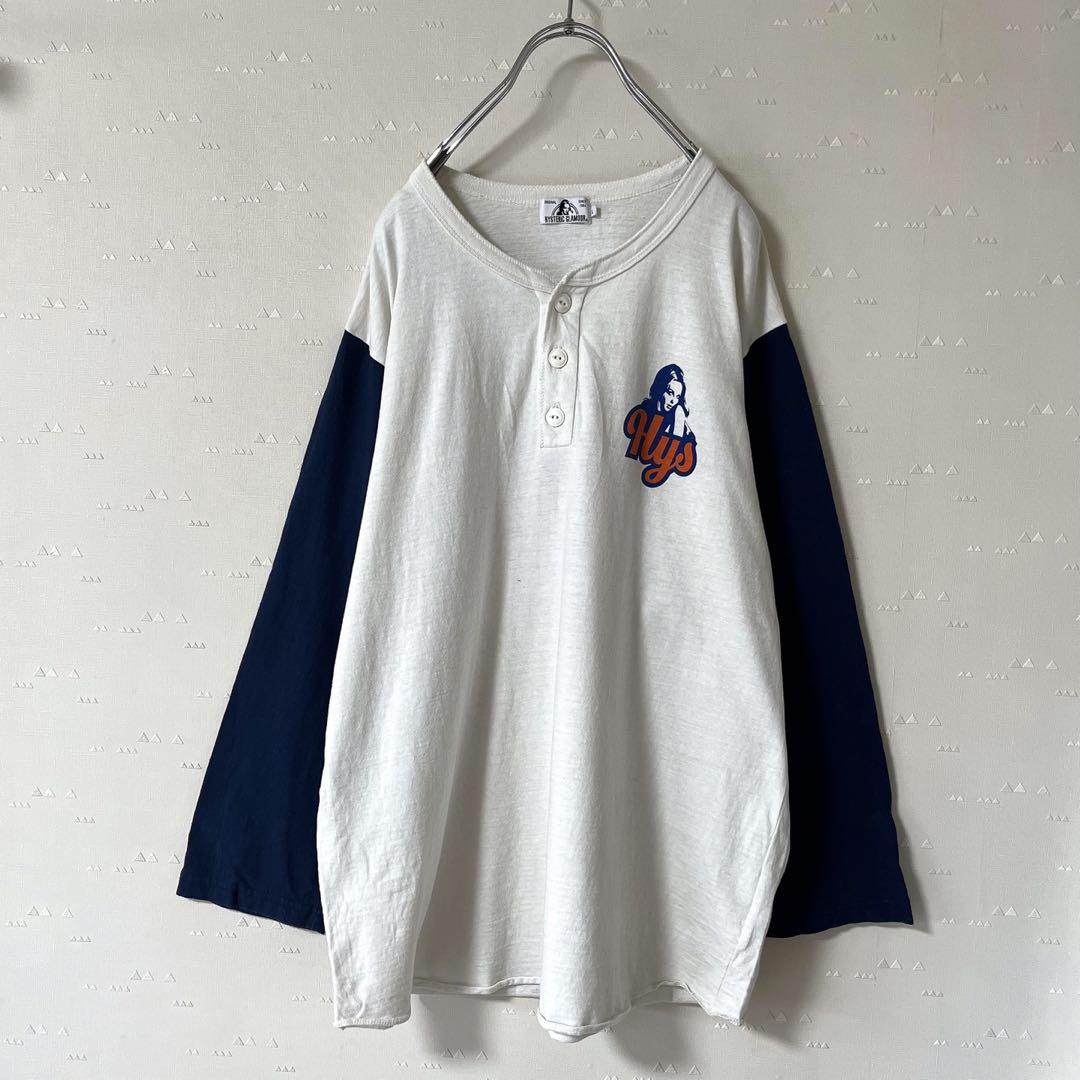 古着 ヒステリック グラマー ヴィクセンガール ヘンリーネック ロンT Tシャツ