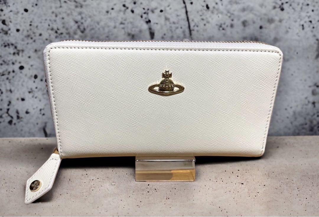 Vivienne Westwood 長財布　レザー　ホワイト　オーブ　未使用品