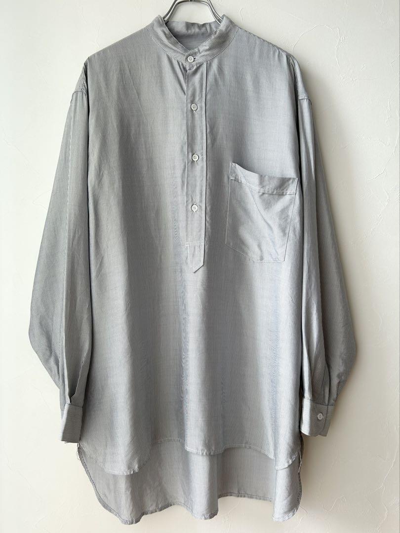 COMOLIシルクストライプ プルオーバーシャツ 3