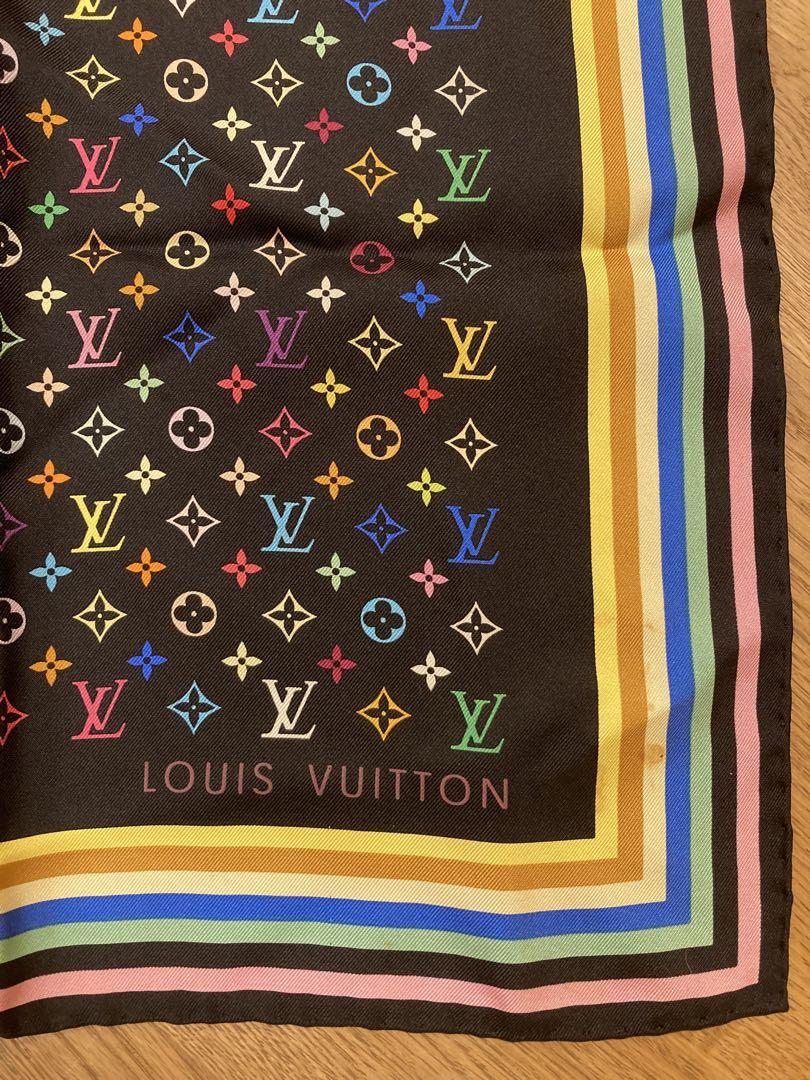 【LOUIS VUITTON】モノグラム・マルチカラー シルクスカーフ正規店購入