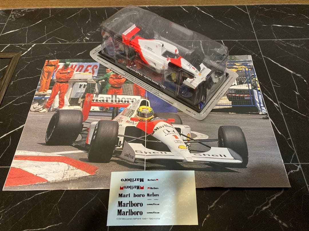 ラスト1 台マルボロデカールセット ビッグスケールF1コレクション MP4/6 ラスト1 台マルボロデカールセット ビッグスケールF1コレクション MP4/6