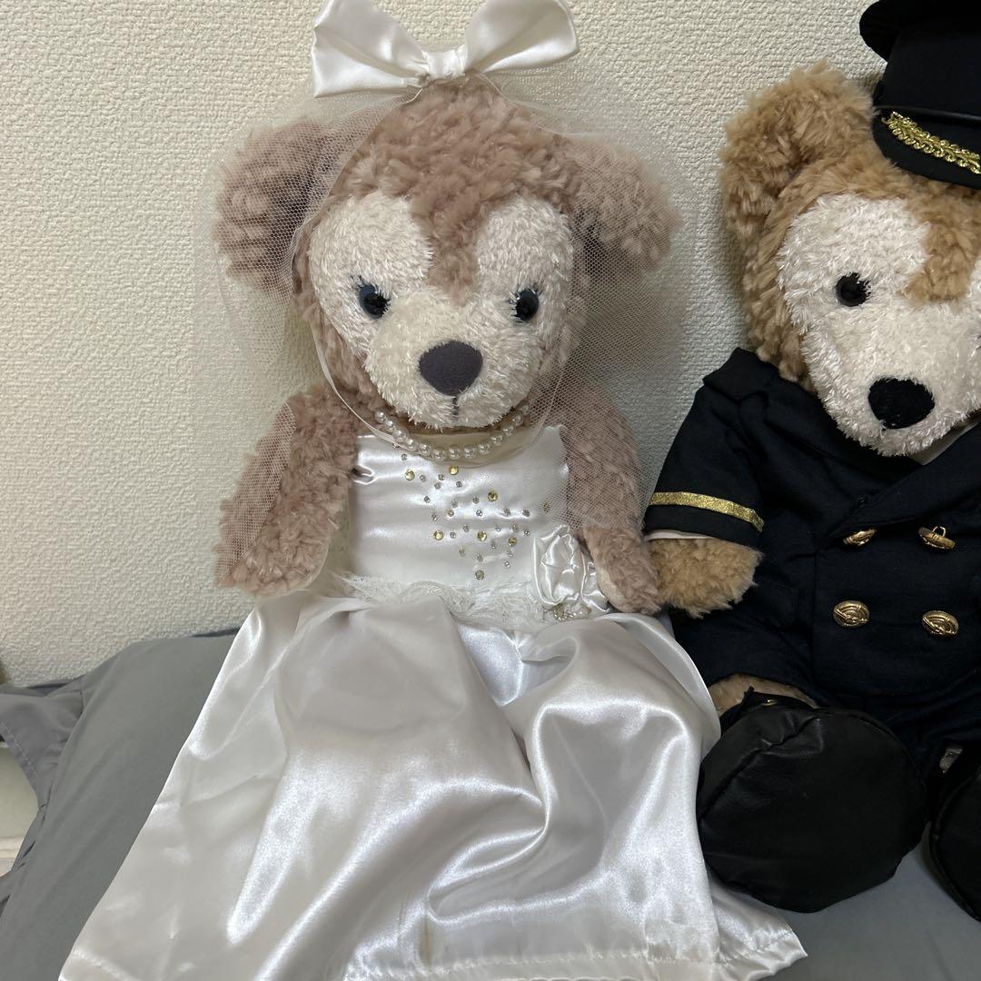 訳あり ダッフィー シェリーメイ 結婚式 コスチューム 消防士 儀礼服 ドレス