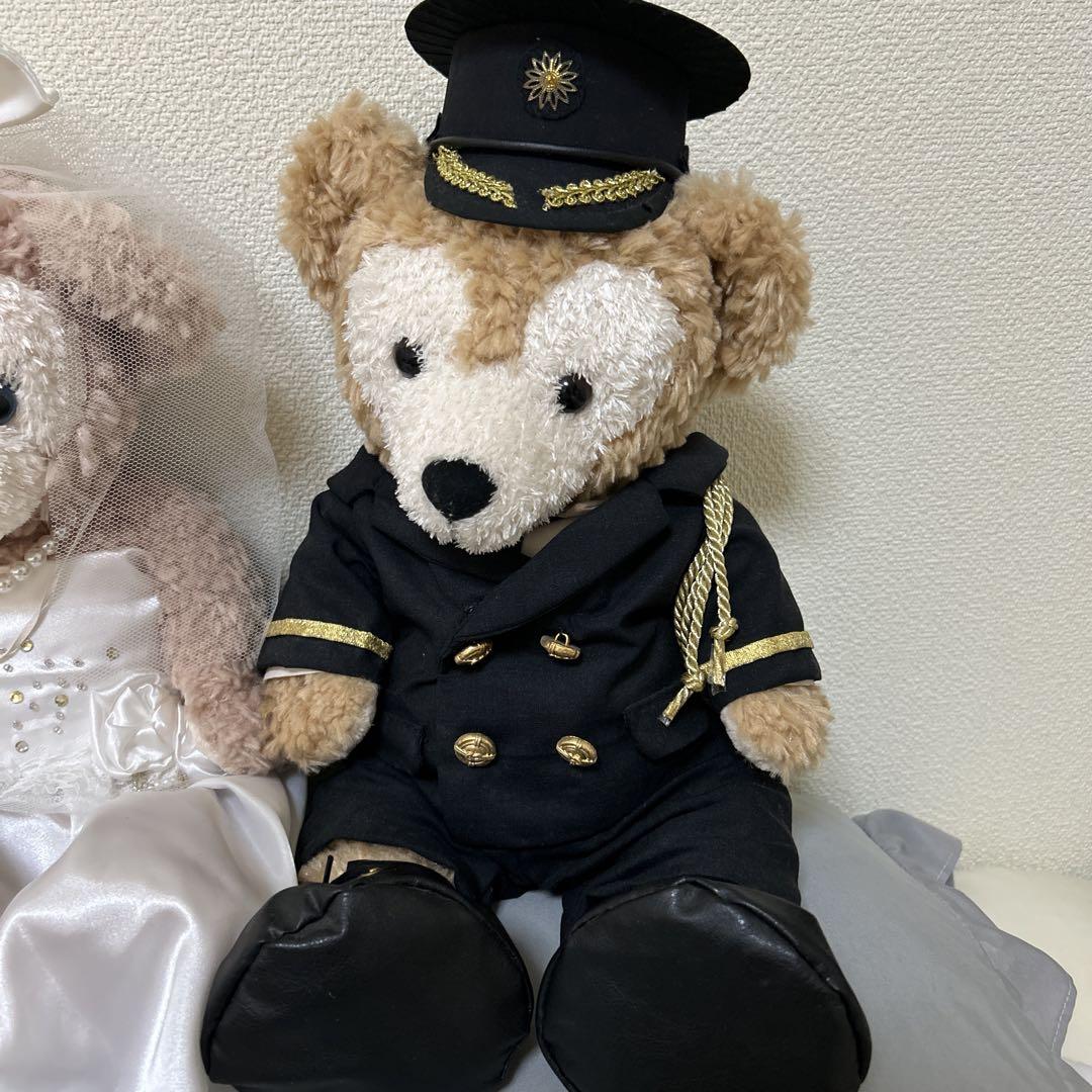 訳あり ダッフィー シェリーメイ 結婚式 コスチューム 消防士 儀礼服 ドレス